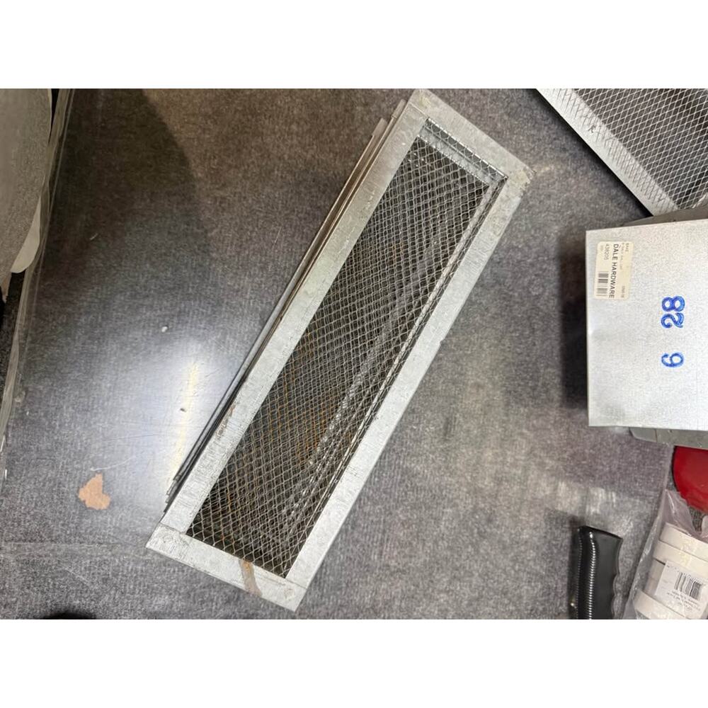 LOT OF 6 GIBRALTAR 14"X4" GALVANIZED STEEL 2 WAY REVERSIBLE FOUNDATION VENT